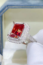 Silver Ring 2 Carat Moissanite Scarlet Red Stone 925 Sterling Platinum-plated 74e6a140-9198-4523-b1da-ca23f6912abe-Max Trendsi