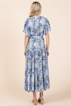Mittoshop Floral Midi Dress Linen Blend Bow Tie Waist Flutter Sleeve Tiered 750638bc-cea2-4cf3-b808-93471c77a556-Min Trendsi