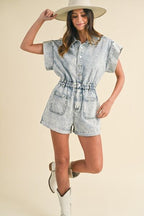 Annie Wear Denim Romper with Elastic Waistband Pocketed 750882a8-3ac0-48d7-b126-b8f89e4d39e0-Min Trendsi