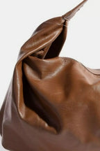 Fame Accessories Hobo Shoulder Bag Brown Simple Faux Leather Medium Handbag 751d15d7-d314-4cdc-aedd-1f890e082060-Max-Origin Trendsi