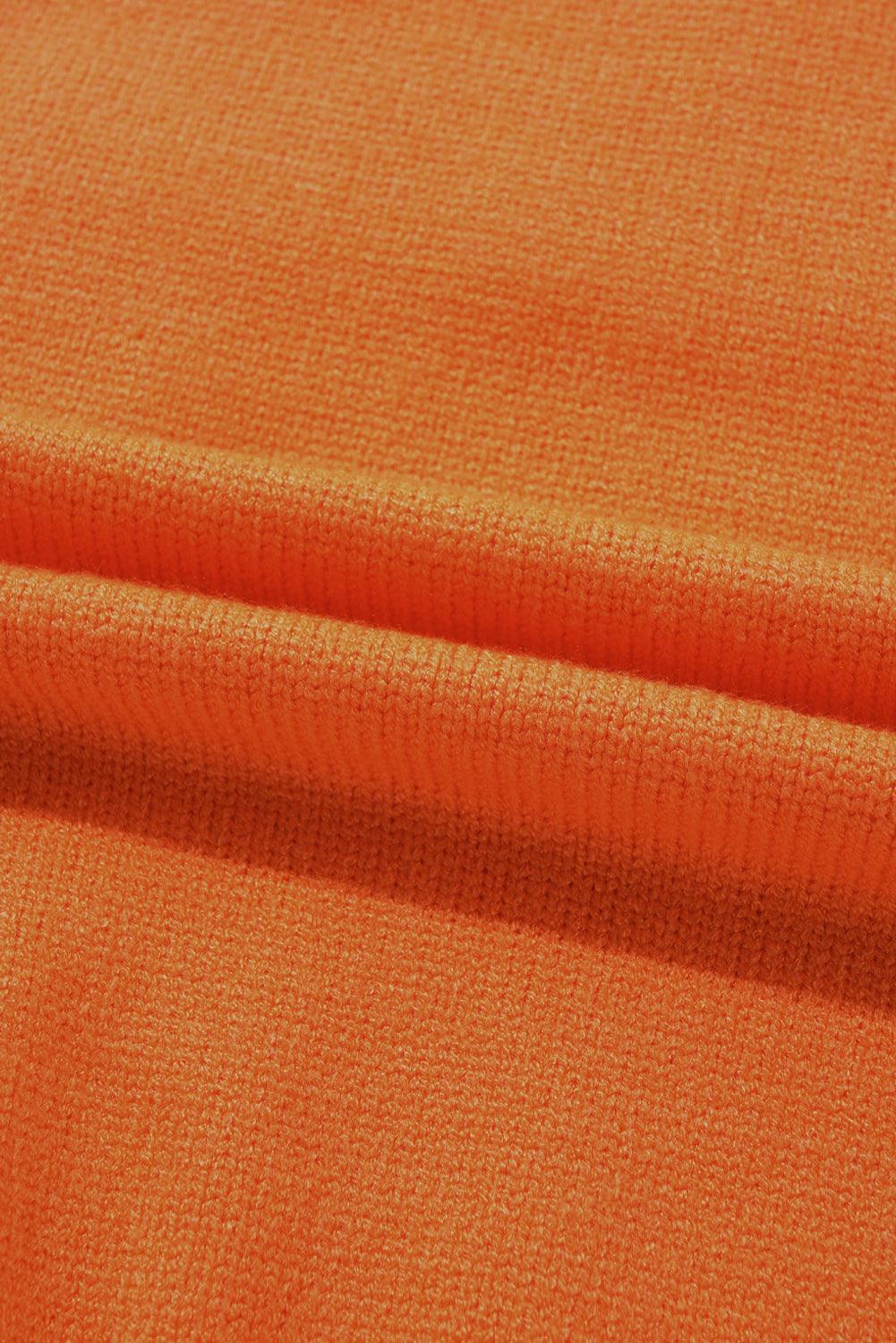 THANKSGIVING Women Sweater Round Neck Long Sleeve Orange Pullover 7531d76076354f9d87900c4dc8519b11-Max Trendsi