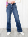 Women's Jeans Medium Washed Straight Leg Denim Pants for Everyday Comfort S-2XL Dark 75789f8b-f2f3-4a0a-8fb6-4a9993def564-Min Trendsi