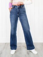 Women's Jeans Medium Washed Straight Leg Denim Pants for Everyday Comfort S-2XL Dark 75789f8b-f2f3-4a0a-8fb6-4a9993def564-Min Trendsi