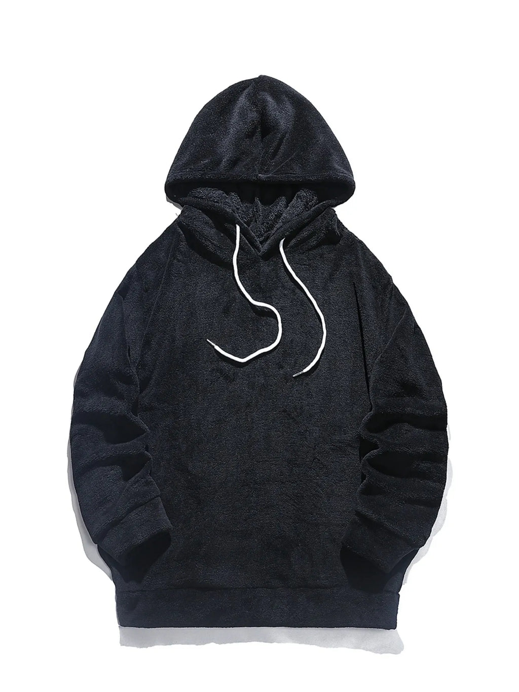 Men's Fleece Hoodie Cotton Drawstring Hood Long Sleeve Oversized Top 763f927a37af42e7bd361c401022a209-Max-Origin Trendsi