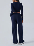 Devine Outfit Set Round Neck Long Sleeve Top and Pants Set 765c5b54-9b2c-48da-bcb9-efad18563f56-Max Trendsi