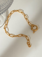 Chain Link Bracelet Women 18K Gold-Plated Stainless Steel Fashion Jewelry 76a09675-fdef-4fc0-83d7-0605188065eb-Max Trendsi