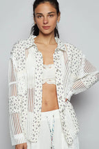 POL Shirt White Floral Crochet Patchwork Long Sleeve Top White 76b445e5-0130-42cd-8fb1-7be14b5a9245-Max-Origin Trendsi