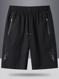 Men's Plus Size Drawstring Shorts with Pockets