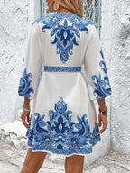 Mini Kimono Dress Paisley Printed V-Neck Balloon 3/4 Sleeve S-2XL 77438c6a-6265-413f-a2dc-a7a81cd8a037-Max-Origin Trendsi