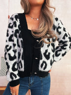 Women's Cardigan Leopard Fuzzy Button Up Long Sleeve 7783758d708e4b34bd420112afd252f4-Max-Origin Trendsi