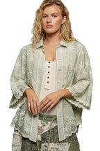 POL Shirt Sage Embroidered Floral Collared Neck with Scalloped Edges Top 779deaa6-4bcb-472f-b17c-1bbba8c37d2a-Max-Origin Trendsi