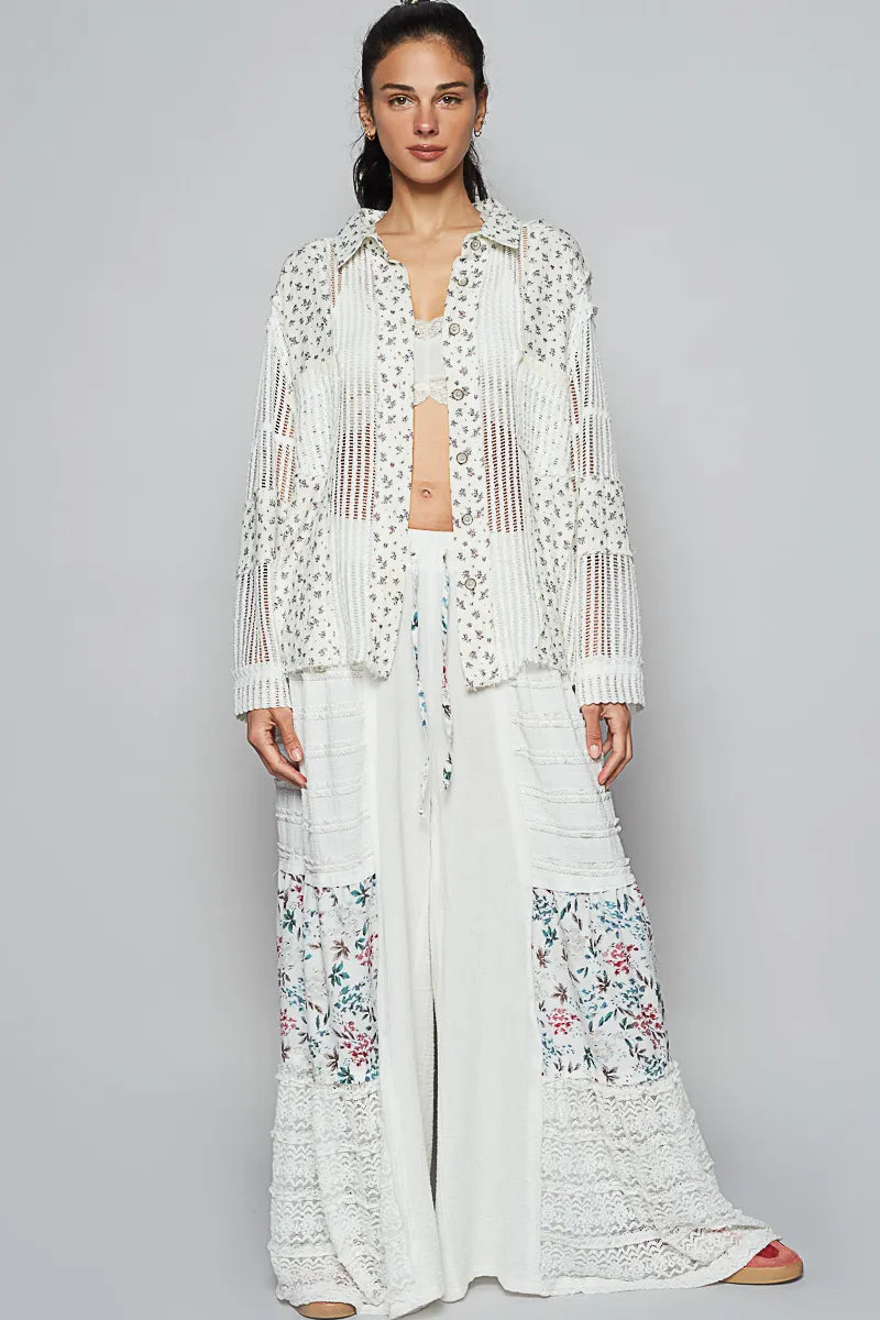 POL Shirt White Floral Crochet Patchwork Long Sleeve Top 77f23d12-0cb7-4c59-a4be-e180b365fb7a-Max-Origin Trendsi