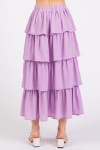 Mittoshop Ruffle Layer Midi Skirt Chiffon Lavender with Elastic Waist 783be117-9472-48c3-9f2d-c3724080ad12-Min Trendsi
