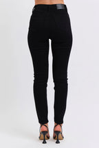 Judy Blue Faux Leather Skinny Pants Black High Waisted Ankle Trousers 78b915bc-e44a-4046-b080-105f184a7a35-Max-Origin Trendsi