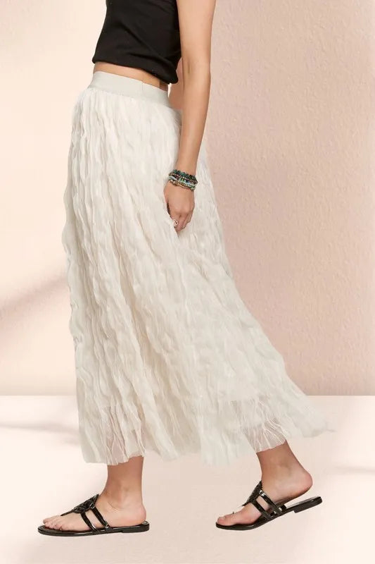 ADORA Maxi Skirt Cloud Fluffy Beige Elastic Waist Sheer Tiered Lined 78cc4334c5bd4a01877f4ae23f492c0a-Max-Origin Trendsi