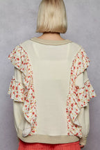 POL Womens Sweater Cream with Floral Ruffle Detail Round Neck Pullover 797de751-2f04-4264-ad5b-b8c842e78f26-Max-Origin Trendsi