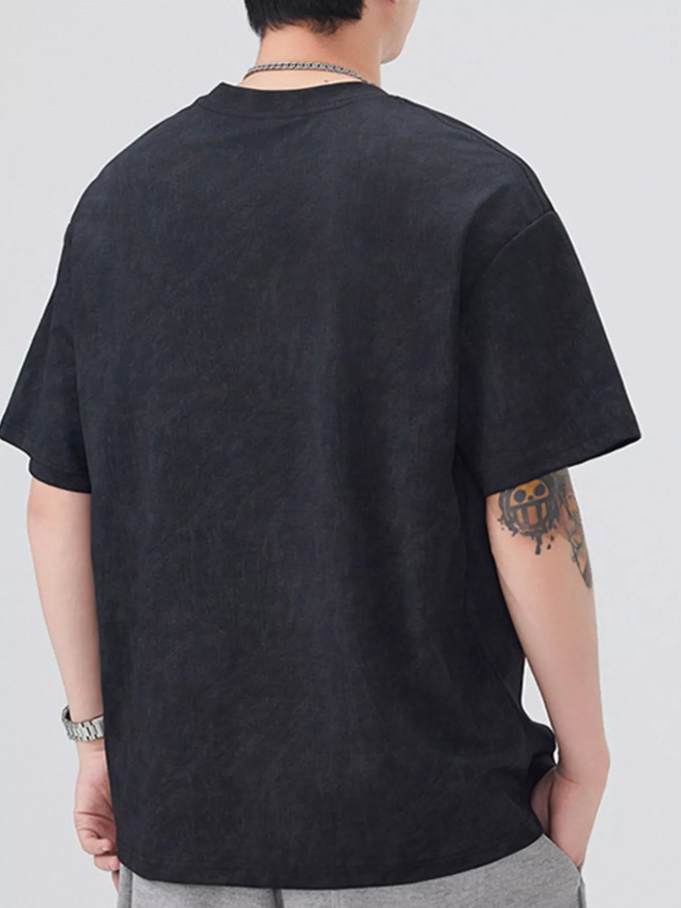 Men's T-Shirt Cotton Letter Round Neck Short Sleeve Top M-4XL 79a5f277-71e4-48ec-b79d-142ba26a84ab-Max-Origin Trendsi