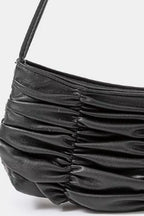 Fame Accessories Womens Shoulder Bag Black Segmented Pleated Faux Leather 79d90fce-06d8-4f3f-93ae-784121ff3b66-Max-Origin Trendsi