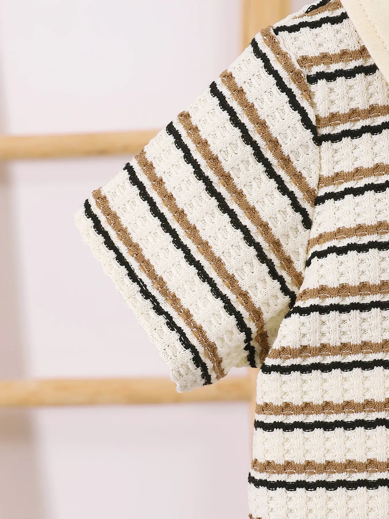 Boy's Baby Set Children's Striped Short Sleeve Polo and Pants for Kids 79df0514-2180-4b61-bbaa-5e1ec20286ea-Max-Origin Trendsi