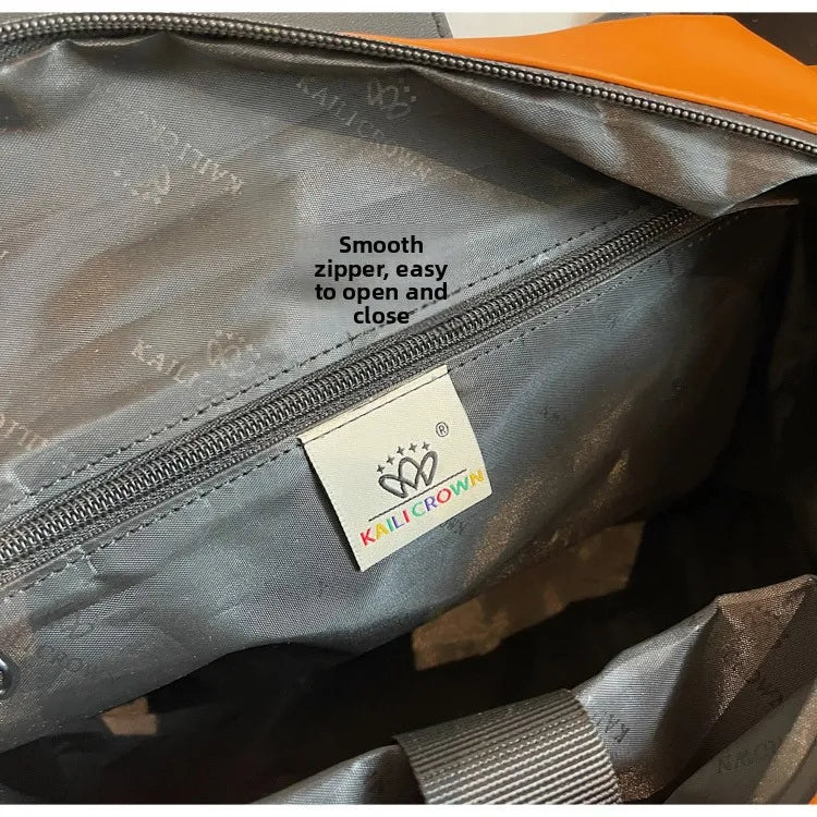 Travel Duffel Bag Large Portable Lightweight Fashionable Oxford Fabric Handbag