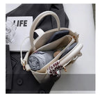 Women's Tote Bags Top Handle Turn Lock Elegant Mdium Crossbody Bags