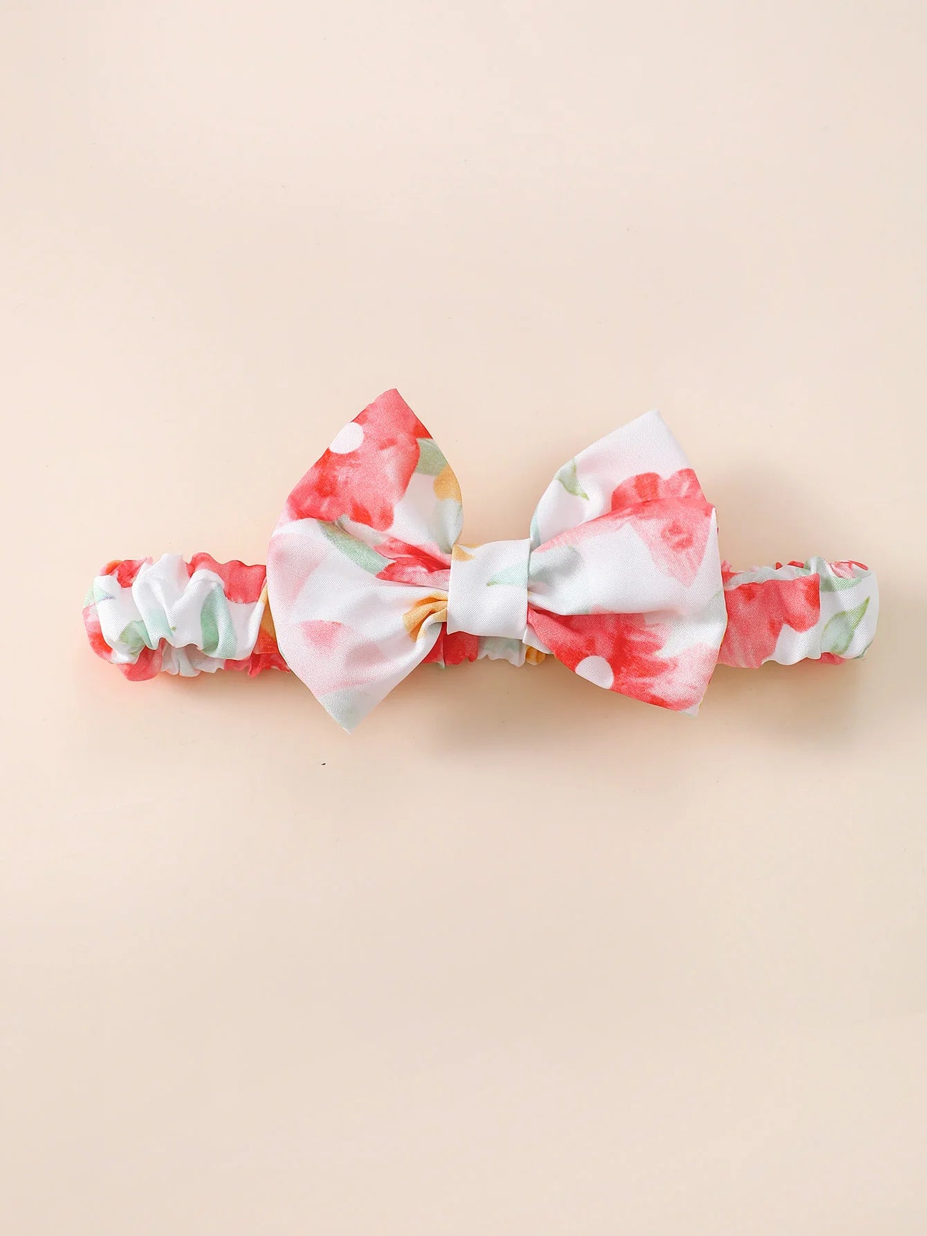 Kids Floral Print Bodysuit & Headband Set Baby Girl Outfit Romper 2pcs 0-18M