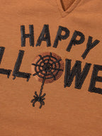 Women's Oversized Sweatshirt Happy Halloween Graphic Notched Long Sleeve Top 7a52c7ae80294dbba64567dfc918092c-Max-Origin Trendsi