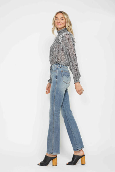 Judy Blue Bootcut Jeans Tummy Control with Embroidered Pockets 7aa217ed-58a3-41ae-80b8-ef3d3610105d-Min Trendsi