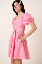 Mittoshop Mini Dress Pink Sweetheart Puff Short Sleeve Smocked 7b27fce9160a487cb1b6621e4cf9ab08-Max-Origin Trendsi