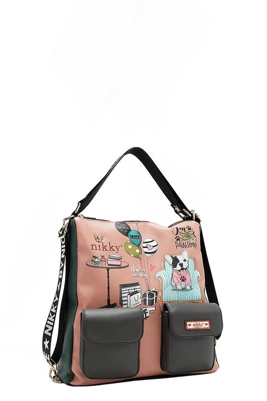 Nicole Lee USA Multifunction Backpack Adjustable Strap Eco-Leather Large 7b2a16ff-17d4-48da-848e-37232c3c684b-Max Trendsi