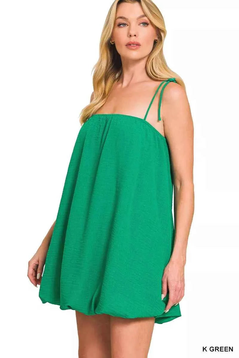 Zenana Woven Airflow Mini Bubble Dress 7b434b627743486d985d54e2f5125e0c-Max-Origin Trendsi