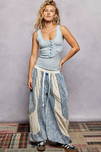 POL Tank Top Powder Blue Lace Trim with Front Button Closure and Pocket 7b45237f-51ee-424d-bcbe-c314e76f4601-Max-Origin Trendsi