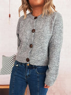 Women's Cardigan Button-Up Raglan Sleeve Casual Knit Top 7be1ea2183a94d94b359e7ec22f07d4c-Max-Origin Trendsi
