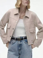 Womens Jacket Cropped Snap Down Long Sleeve Casual Outwear 7c243a6f-e594-495a-ab24-fbd3ca1aab49-Max-Origin Trendsi