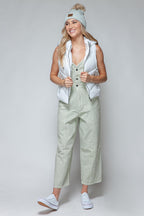 Hooded Vest Snobbish White Zip Up Quilted Sleeveless Outwear 7c77ce63-0a7d-4f34-a6c4-9bbd705424d9-Max Trendsi