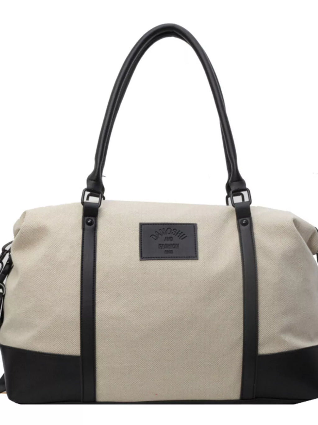 Travel Bag Canvas Leather Trim Large Handbags 7cd4c621-5bfe-49a4-93d2-4b21913a9216-Max-Origin Trendsi