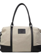 Travel Bag Canvas Leather Trim Large Handbags 7cd4c621-5bfe-49a4-93d2-4b21913a9216-Max-Origin Trendsi