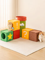 Interactive Cube Cat House and Tunnel System