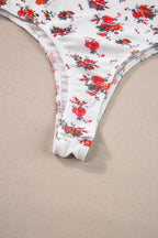 Floral Bodysuit Frilled Trim Spaghetti Straps Slimming Ruffle White Tops 7d0fb8c7-9efa-4412-9898-b87bd9e61c96-Max Trendsi