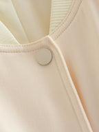 Women Baseball Cropped Jacket Pocketed Solid Snap Collared Long Sleeve 7d132698-f309-432b-bc8b-448b6b4139c6-Max Trendsi