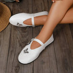 Women's Loafers Mary Jane Butterfly Embellished Pu Leather Flat Shoes 7d15dc9f6d664ea3b434c92b44ab918c-Max-Origin Trendsi