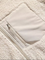 Plush Women Jacket Zip Up Long Sleeve Zip Outer Pocket Collared Outwear 7d3cb37a-7e9c-4988-b2a3-2615ee9ae565-Max Trendsi
