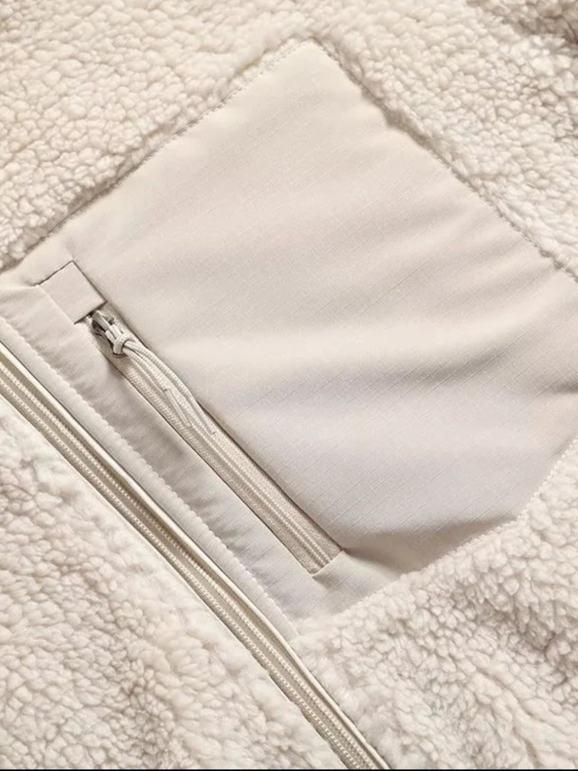 Plush Women Jacket Zip Up Long Sleeve Zip Outer Pocket Collared Outwear 7d3cb37a-7e9c-4988-b2a3-2615ee9ae565-Max Trendsi