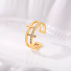 Cross Open Ring 18K Gold-Plated Rhinestone Gold Jewelry 7d48a4a3-8eb8-4ef7-8c72-fe9da7663069-Max-Origin Trendsi