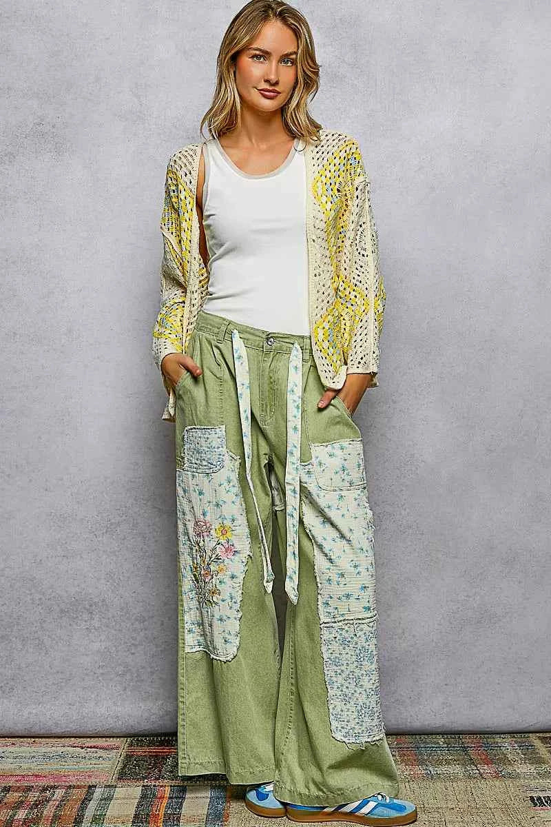 POL Crochet Cardigan Ivory Yellow Open Front with Granny Square Pattern 7d834269-7916-4a3f-a609-a1fad6d87d77-Max-Origin Trendsi