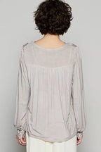 POL Womens Blouse Floral Embroidery Woven Top with Lace Trim 7dbc3039-7333-483f-93ef-97530e9cb77d-Max-Origin Trendsi
