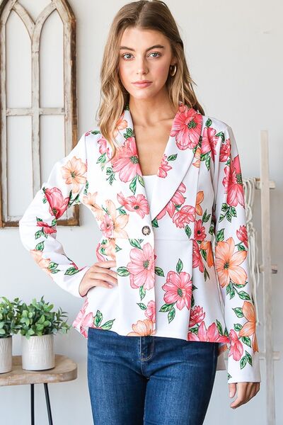 Heimish Floral Blazer Multi-Color Single Breasted Long Sleeve Ruffle with Tunic Offwhite Multi 7ddbc059-e9b7-4db1-a9ae-27857d152353-Min Trendsi