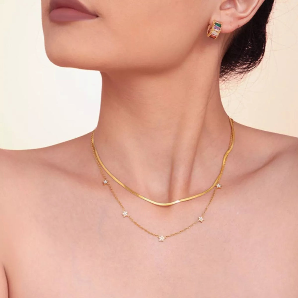 18K Gold-Plated Women's Necklace with Zircon Accents 2-Piece Jewelry 7e052d9c-12d0-458f-9379-d281d0583ce1-Max-Origin Trendsi