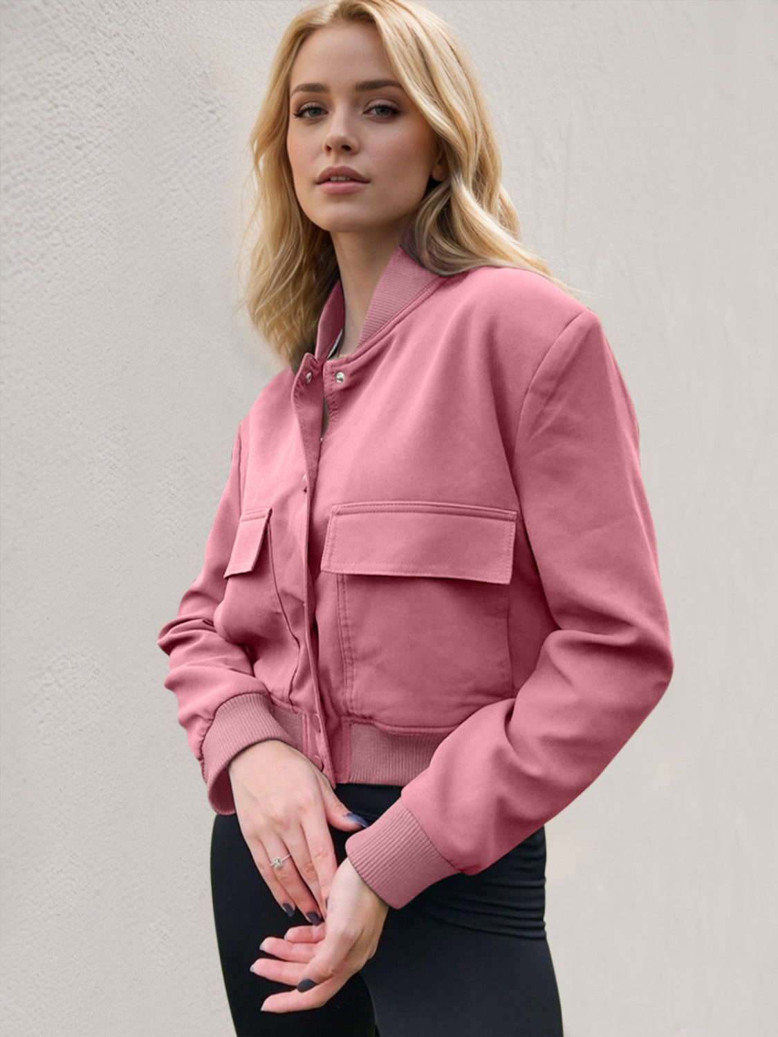 Leopard Cropped Women Jacket Baseball Collar Pocketed Snap Long Sleeve 7e0efd75-9a0d-41c6-88ca-a8d99ea23d09-Max Trendsi