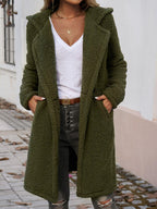Devine Teddy Coat Pocketed Long Sleeve Hooded Buttoned Outwear 7e38ed08-2181-4354-a949-9b8c65d82abf-Max Trendsi